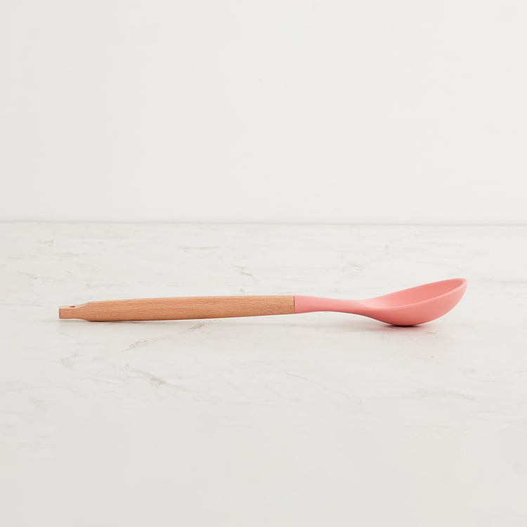 Rosemary Wooden Handle Silicone Spoon