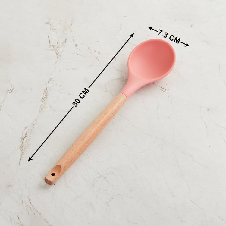 Rosemary Wooden Handle Silicone Spoon