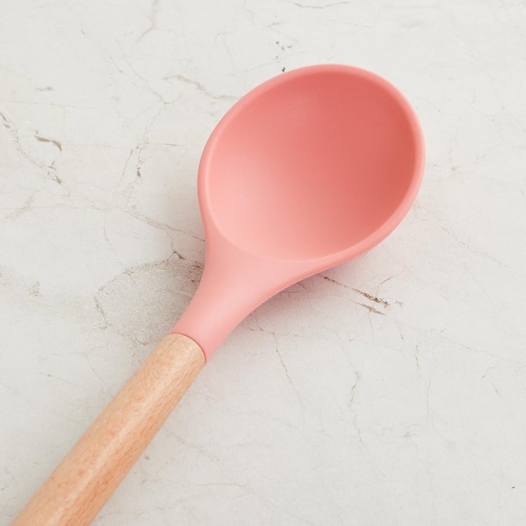 Rosemary Wooden Handle Silicone Spoon