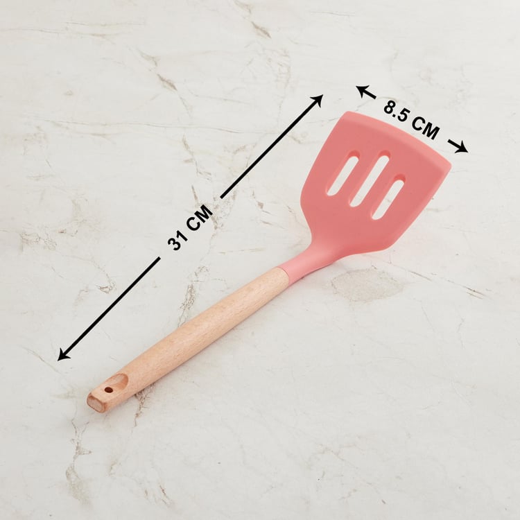 Rosemary Wood Handle Silicone Turner