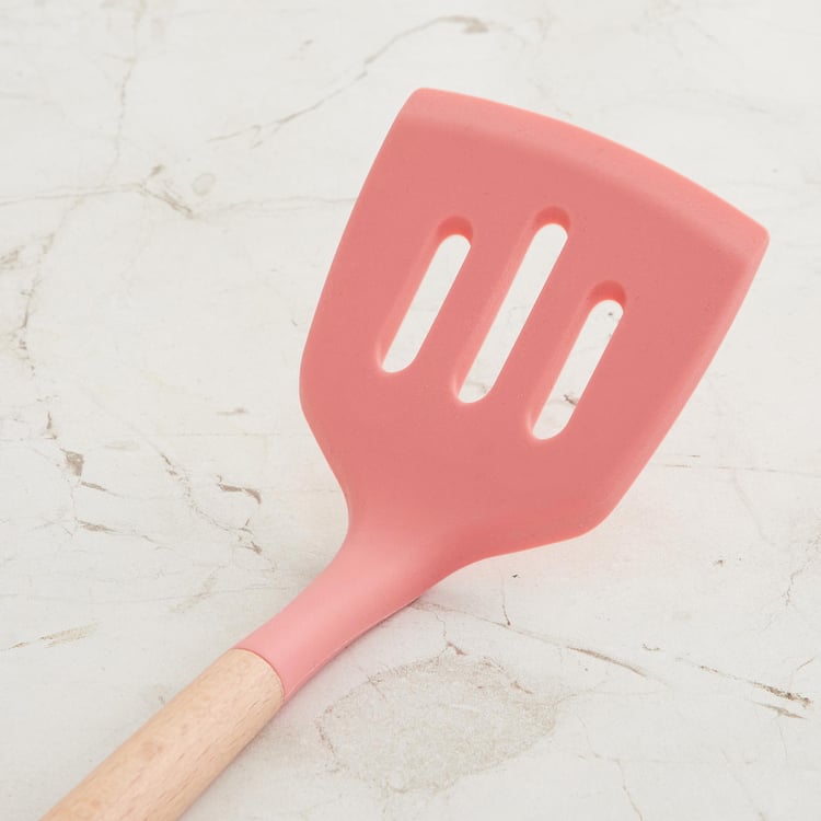 Rosemary Wood Handle Silicone Turner