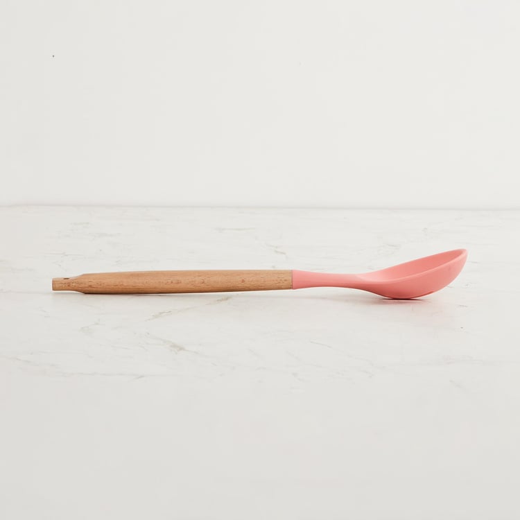 Rosemary Wooden Handle Silicone Slotted Spoon