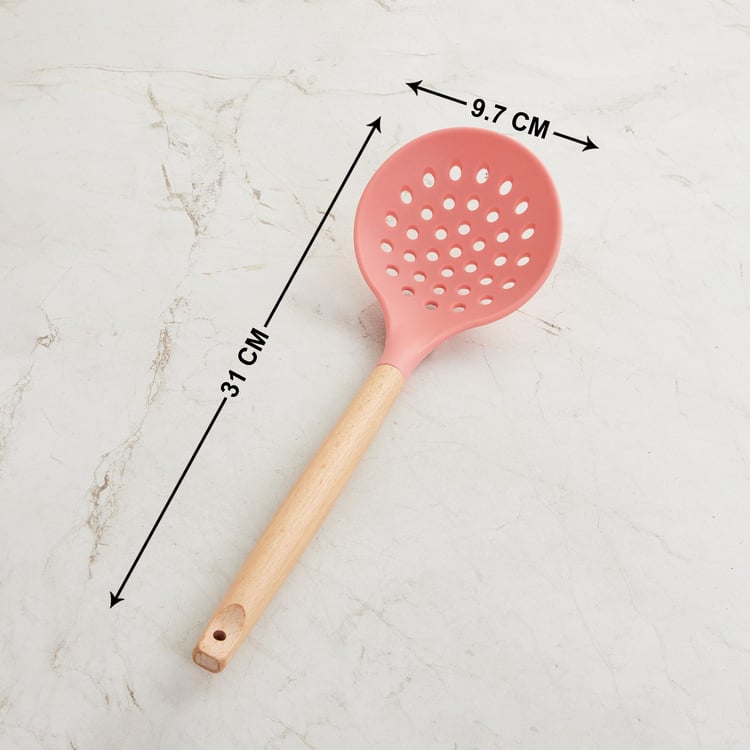 Rosemary Wooden Handle Silicone Skimmer