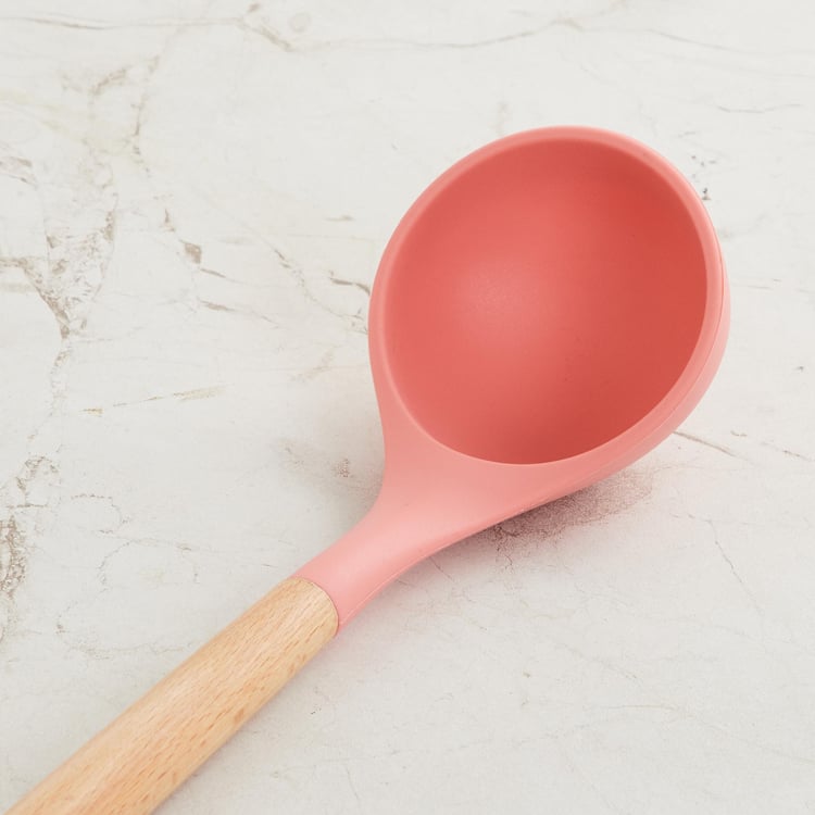 Rosemary Wooden Handle Silicone Ladle