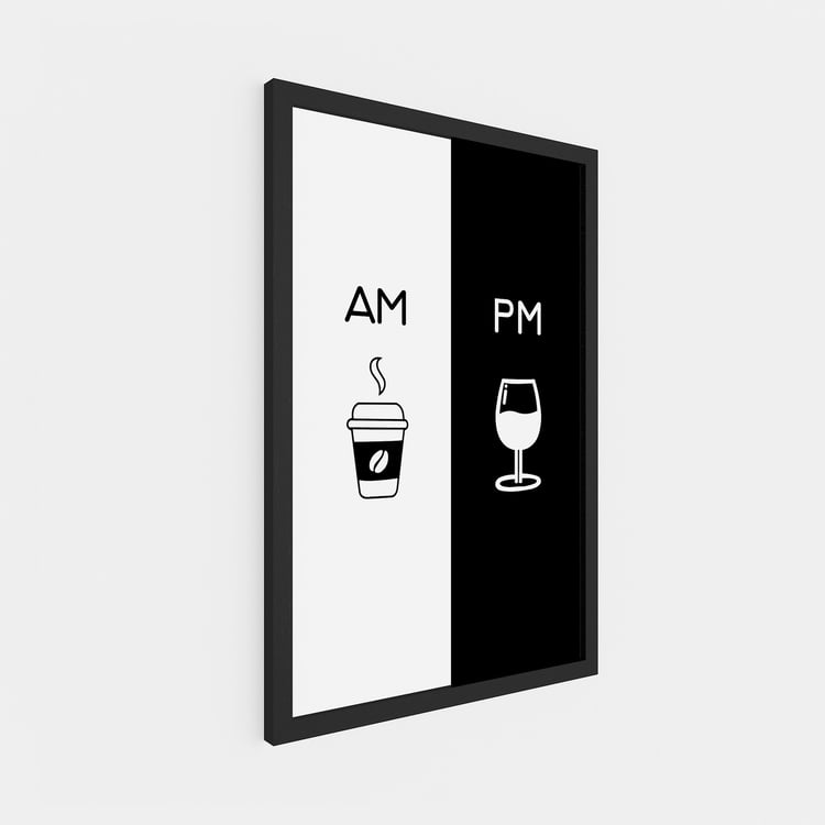 Graphite White Printed Glass Picture Frame - 33 x 48cm