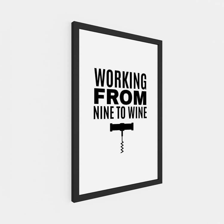 Graphite White MDF and Glass Printed Picture Frame