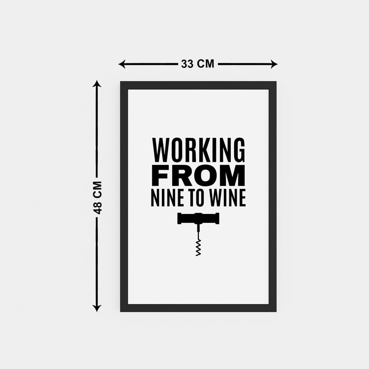 Graphite White MDF and Glass Printed Picture Frame