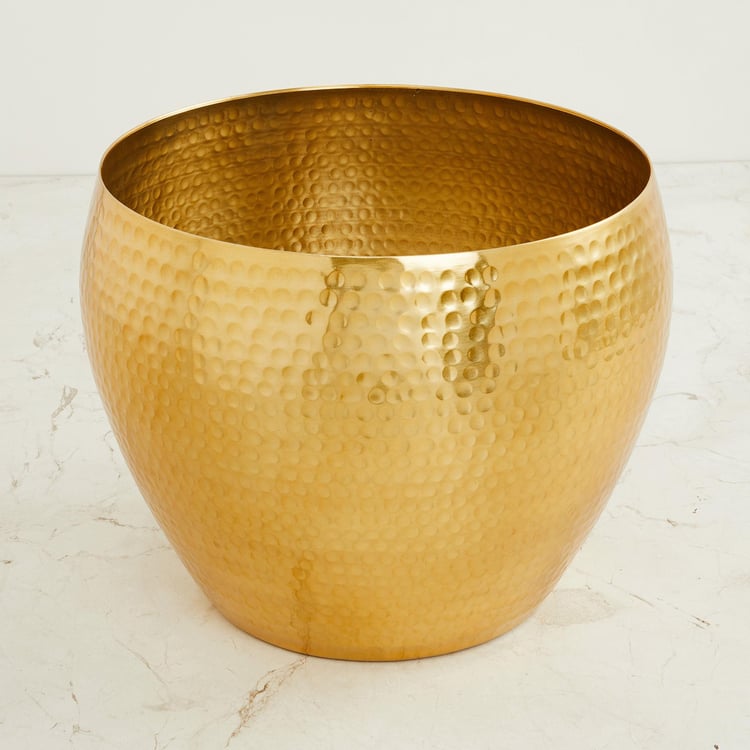 Cascade Metal Hammered Planter