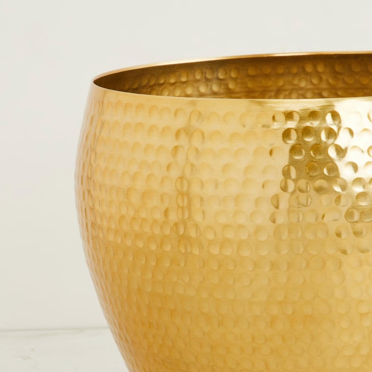 Cascade Metal Hammered Planter