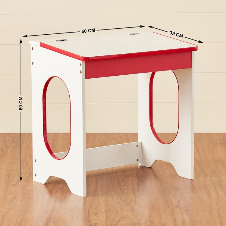 Helios Jackie Kids Study Table and Chair Set - Red