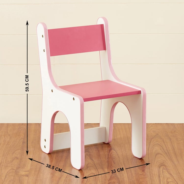 Helios Jackie Kids Study Table and Chair Set - Pink
