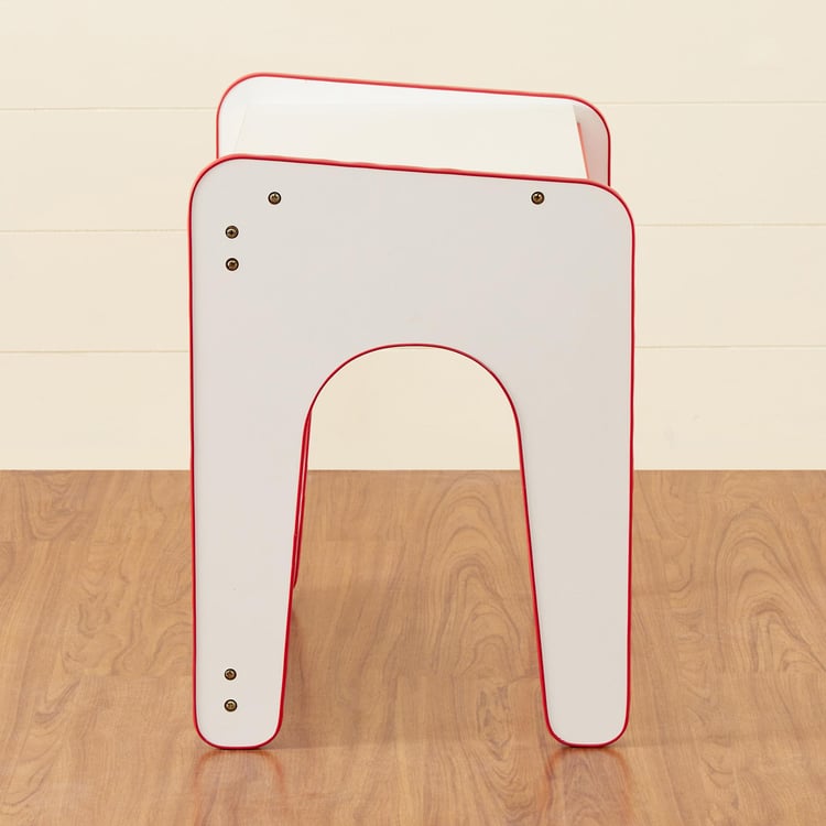 Helios Shine Kids Study Table and Chair Set - Red