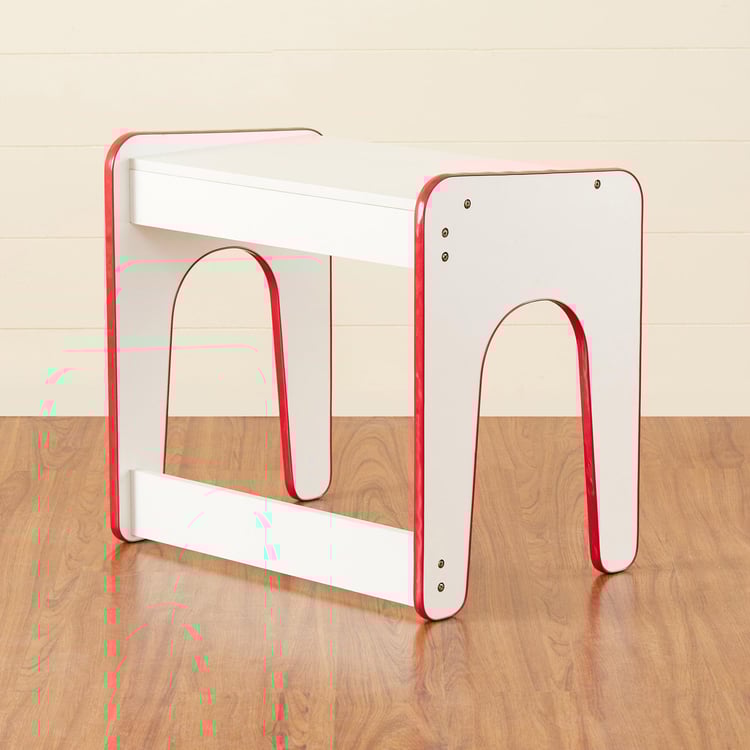 Helios Shine Kids Study Table and Chair Set - Red