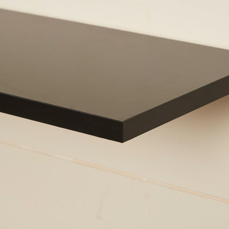 Helios Ely Black Engineered Wood Shelf - Set of 3