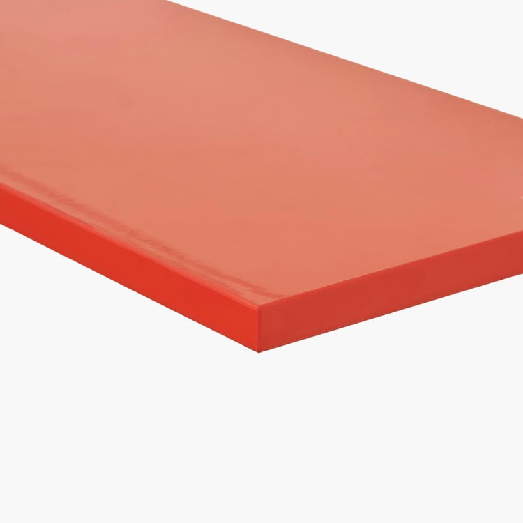Helios Brad Red Engineered Wood Wall Shelf with Bracket