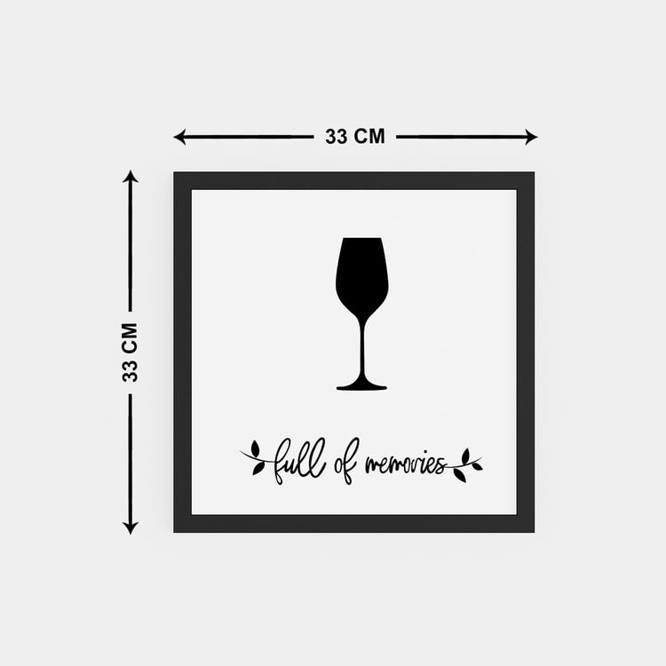 Corsica Graphite Multicolour Wooden Printed Picture Frame - 33x33 cm