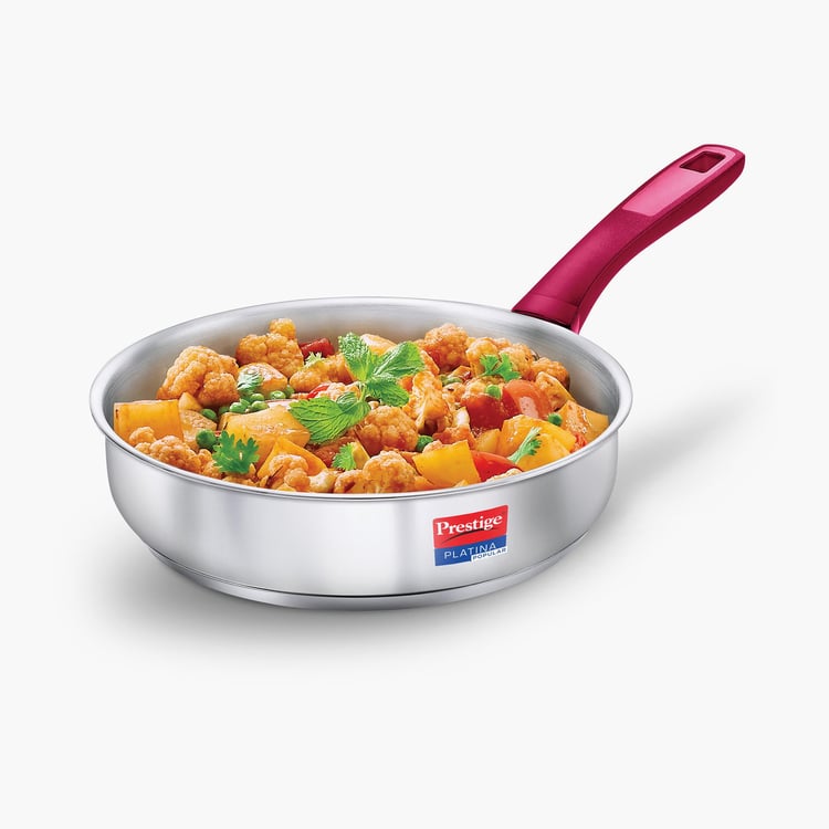 PRESTIGE Platina Popular Silver Stainless Steel Fry Pan - 1.5l