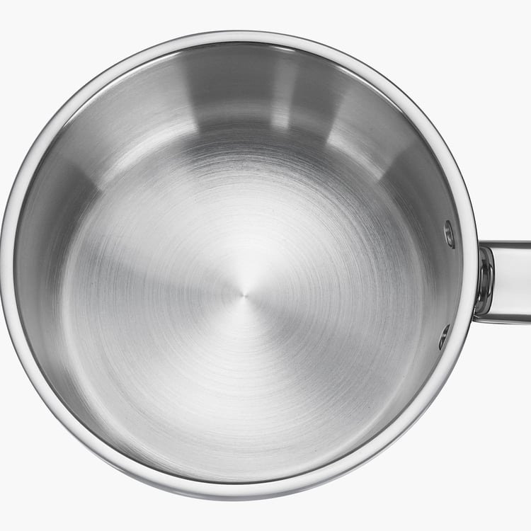 PRESTIGE Platina Popular Silver Stainless Steel Sauce Pan With Lid - 1.2l