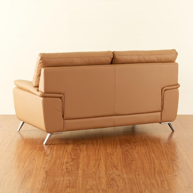 Neptune Vienna Leather 2-Seater Sofa - Brown