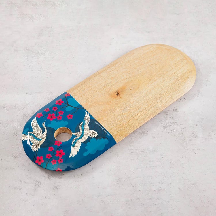 INDIA CIRCUS Aerial Multicolour Wooden Cheese Chopping Board