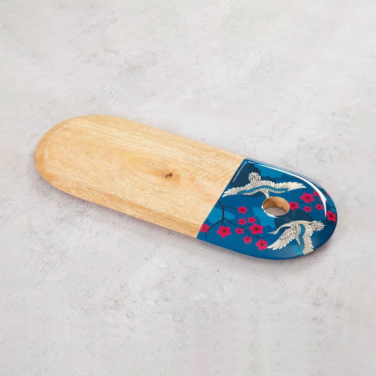 INDIA CIRCUS Aerial Multicolour Wooden Cheese Chopping Board