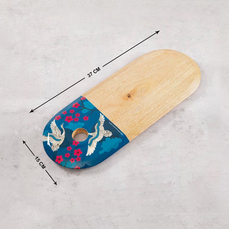 INDIA CIRCUS Aerial Multicolour Wooden Cheese Chopping Board