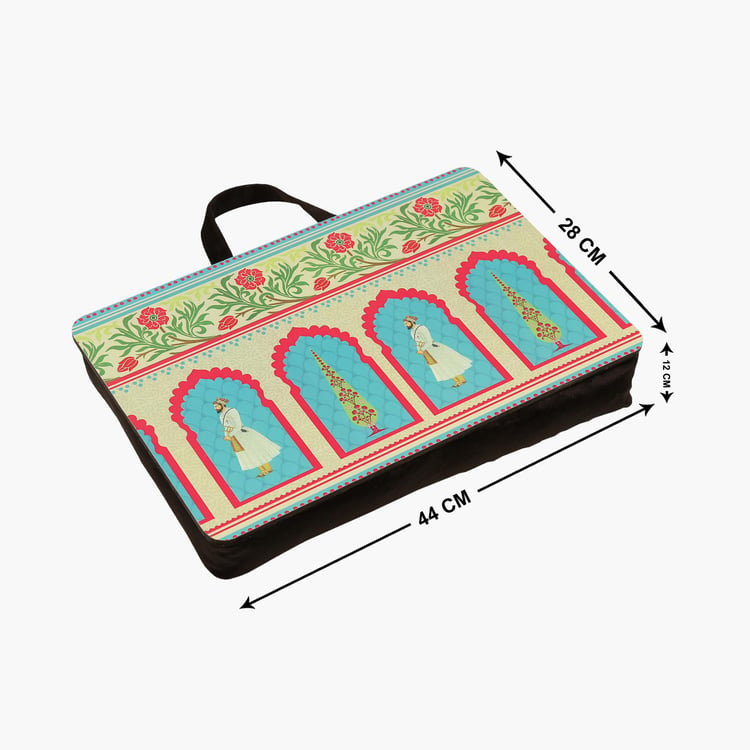 INDIA CIRCUS Regal Fluorescence Multicolour MDF Laptop Tray - 28x44cm