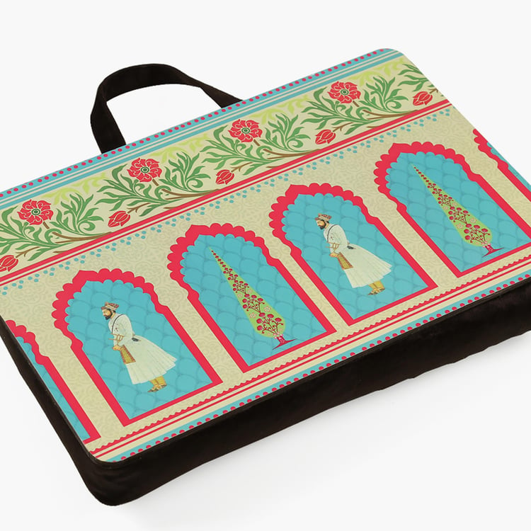 INDIA CIRCUS Regal Fluorescence Multicolour MDF Laptop Tray - 28x44cm