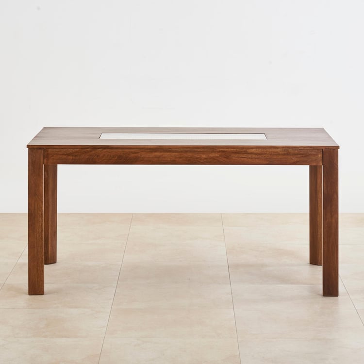 Cane Connection Mango Wood 6-Seater Dining Table - Brown