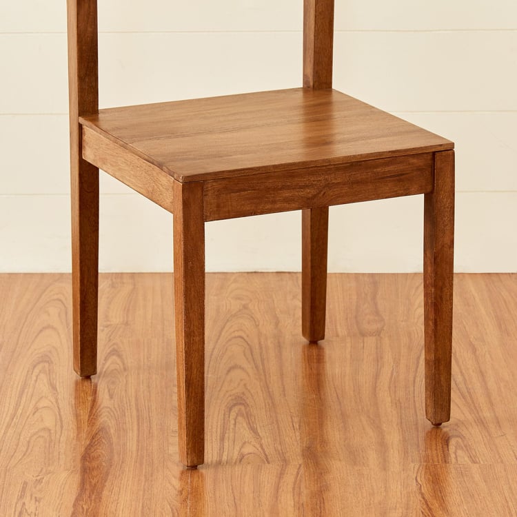 Cane Connection Terra Set of 2 Mango Wood Dining Chairs - Brown