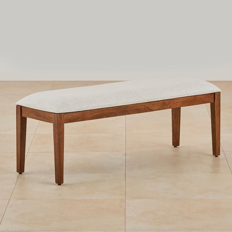 Cane Connection Terra Fabric Dining Bench - Brown