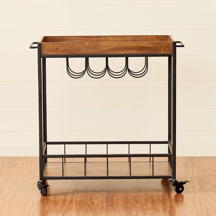 Ajax Serving Trolley - Brown