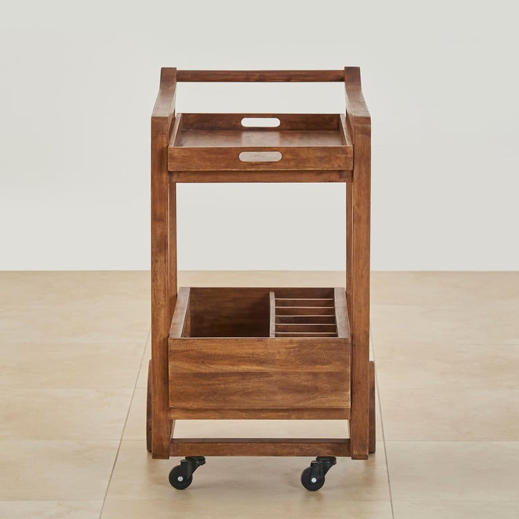 Cane Connection Serving Trolley - Brown