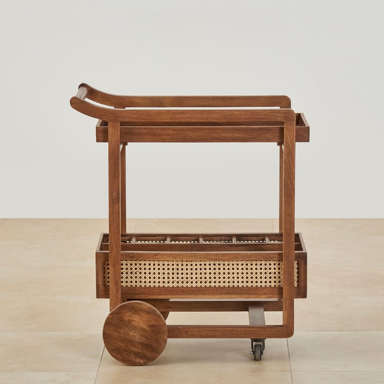 Cane Connection Serving Trolley - Brown