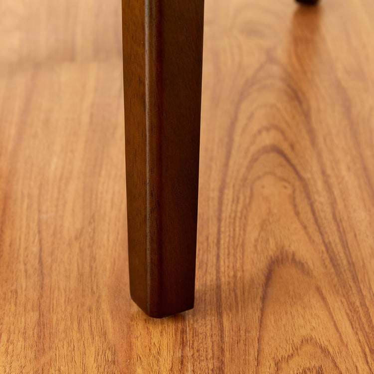 Helios Cleo Set of 2 Rubber Wood Dining Chairs - Brown