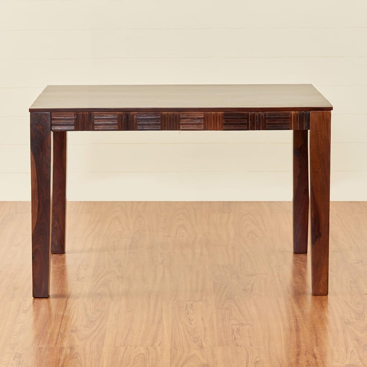 Keya Sheesham Wood 4-Seater Dining Table - Brown