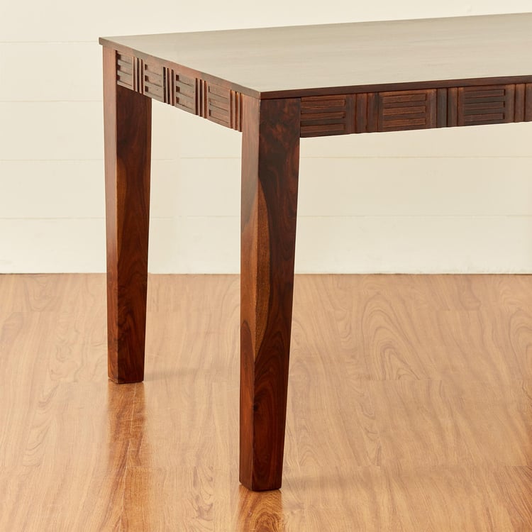 Keya Sheesham Wood 4-Seater Dining Table - Brown