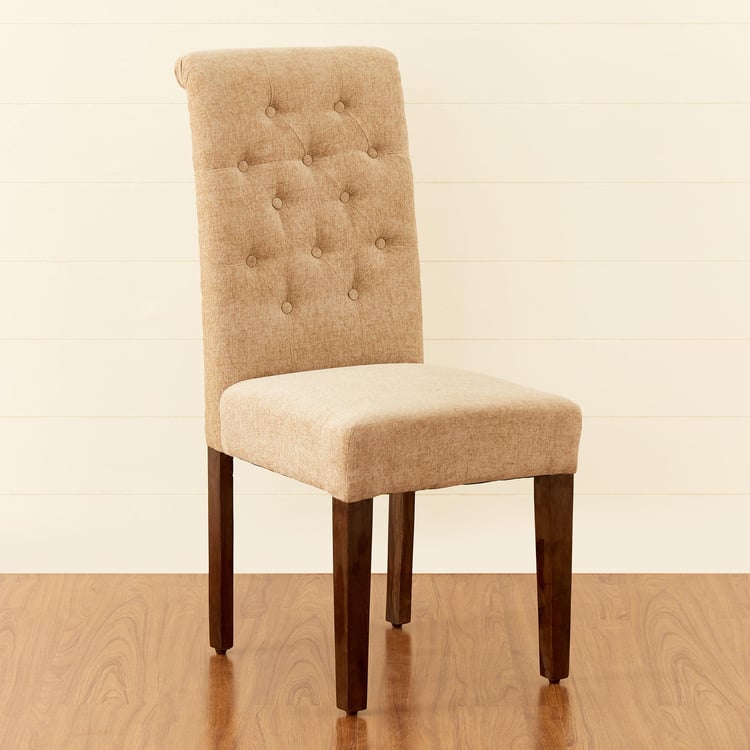 Mourya Set of 2 Sheesham Wood Dining Chairs - Brown