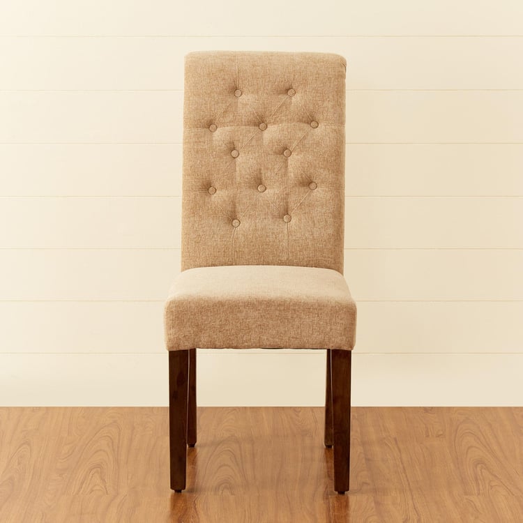 Mourya Set of 2 Sheesham Wood Dining Chairs - Brown