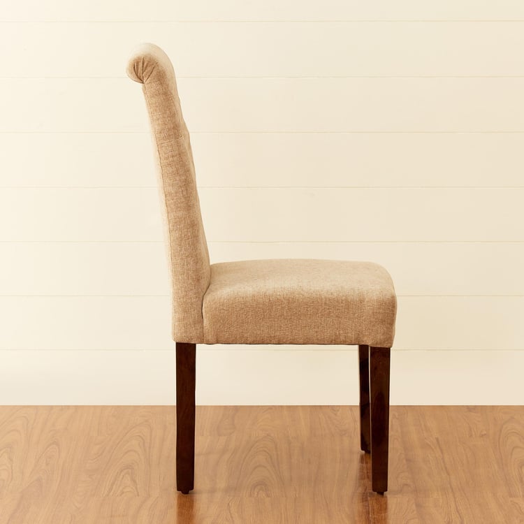 Mourya Set of 2 Sheesham Wood Dining Chairs - Brown