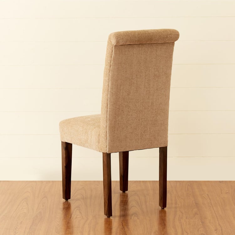 Mourya Set of 2 Sheesham Wood Dining Chairs - Brown