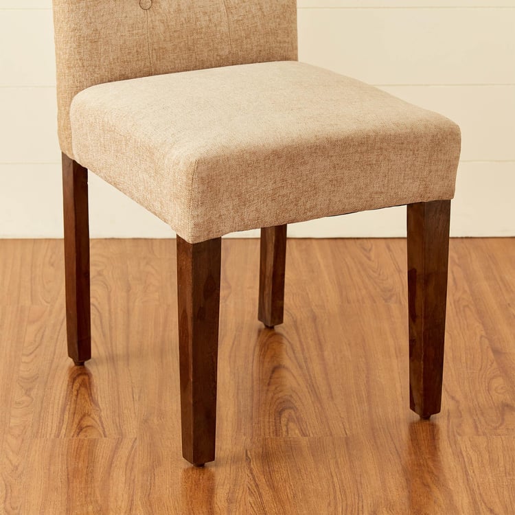 Mourya Set of 2 Sheesham Wood Dining Chairs - Brown