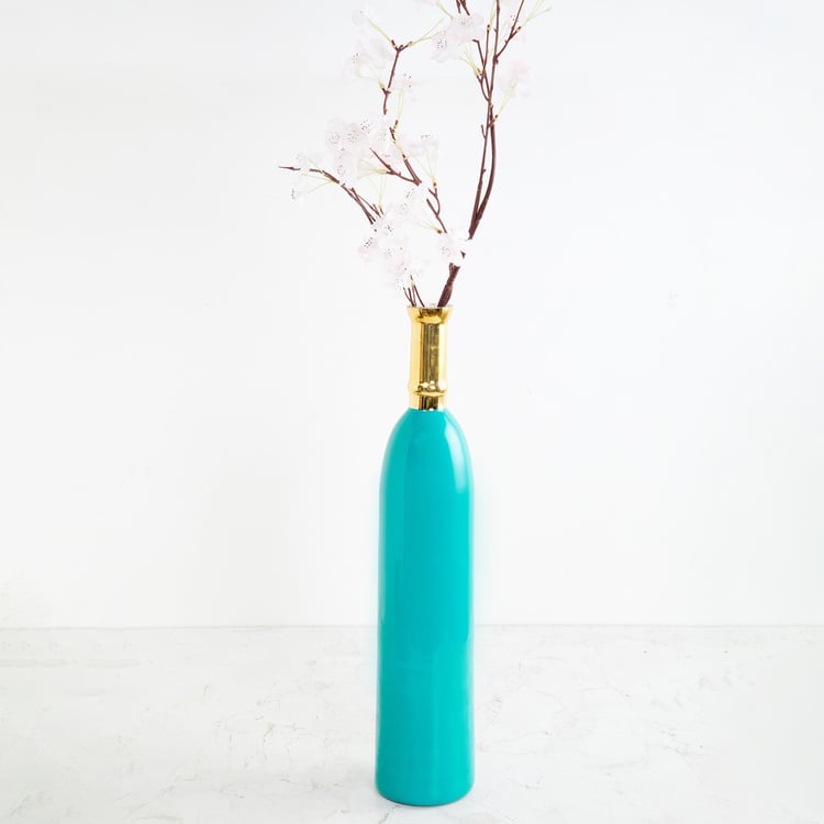 Brit Blue Solid Glass Decorative Vase