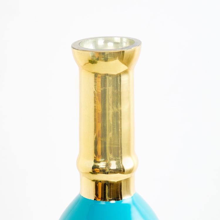 Brit Blue Solid Glass Decorative Vase