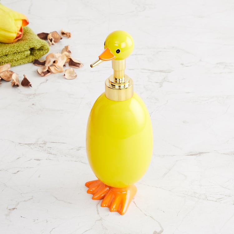 Corsica Slate Polyresin Duck Soap Dispenser