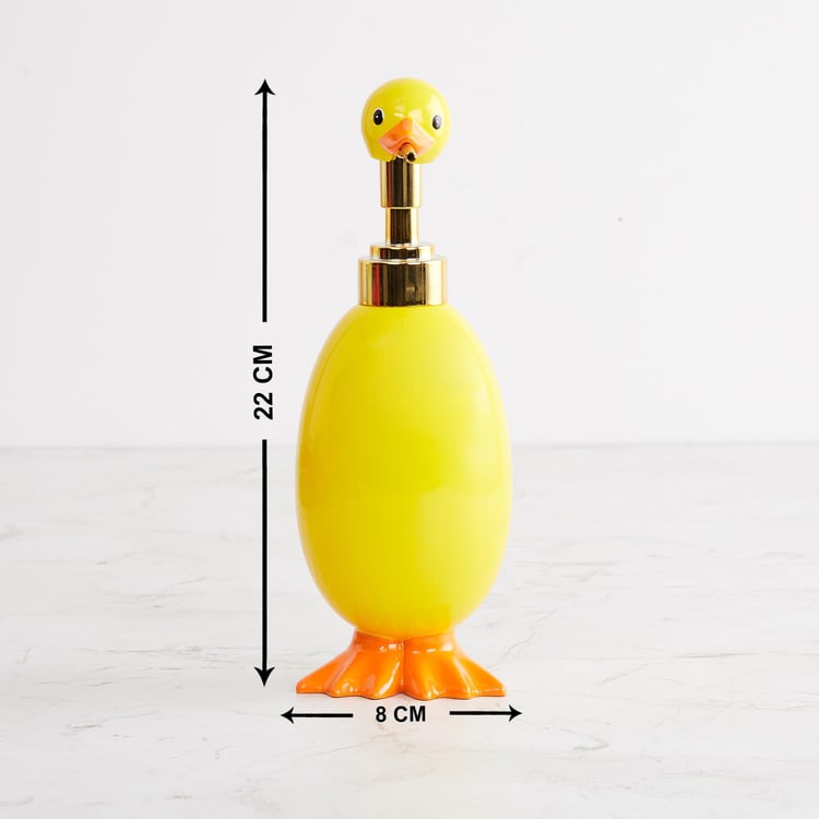 Corsica Slate Polyresin Duck Soap Dispenser