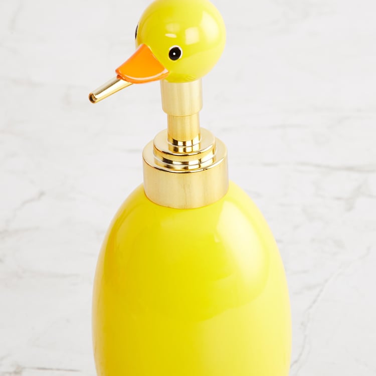 Corsica Slate Polyresin Duck Soap Dispenser