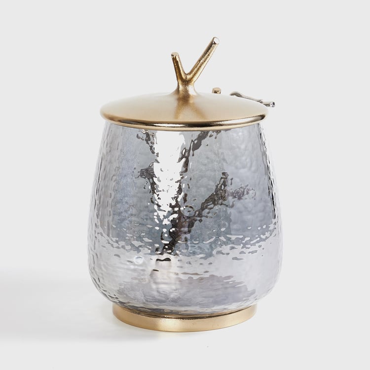 Eternity Glass Bird Decorative Jar