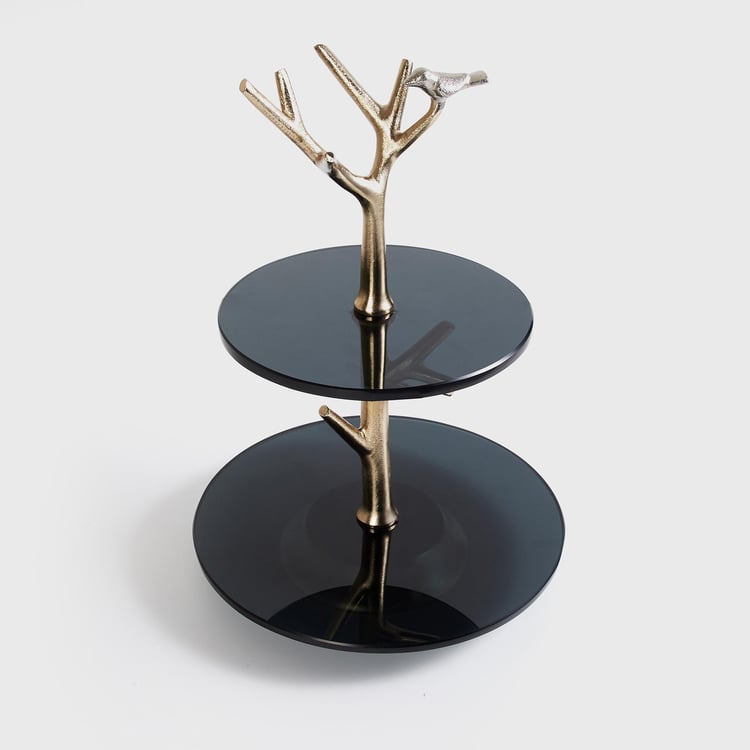 Eternity Metal 2-Tier Cake Stand