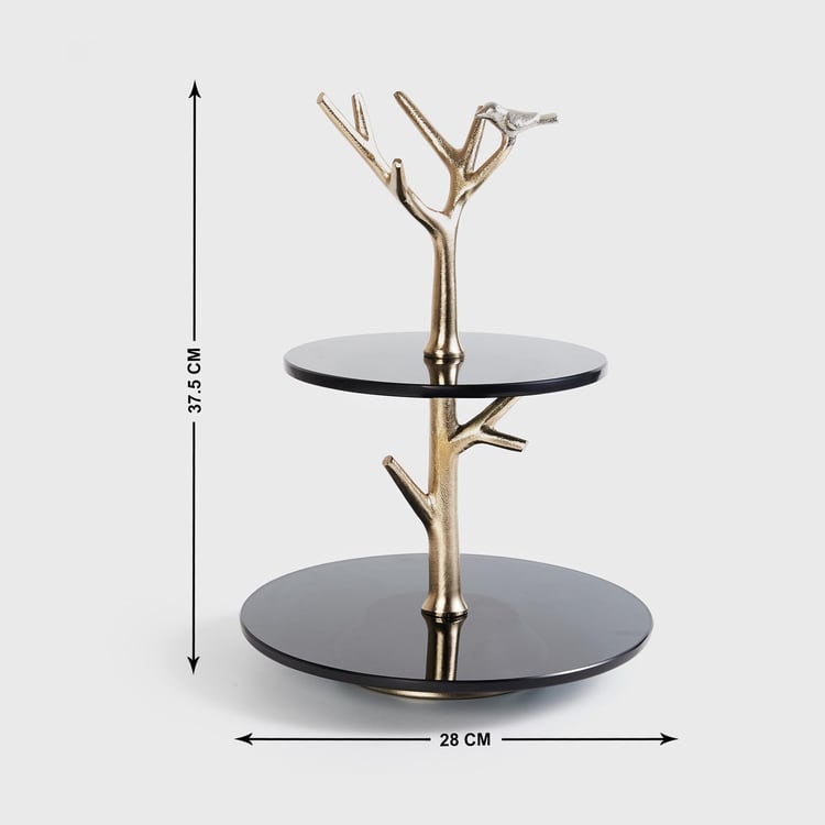 Eternity Metal 2-Tier Cake Stand